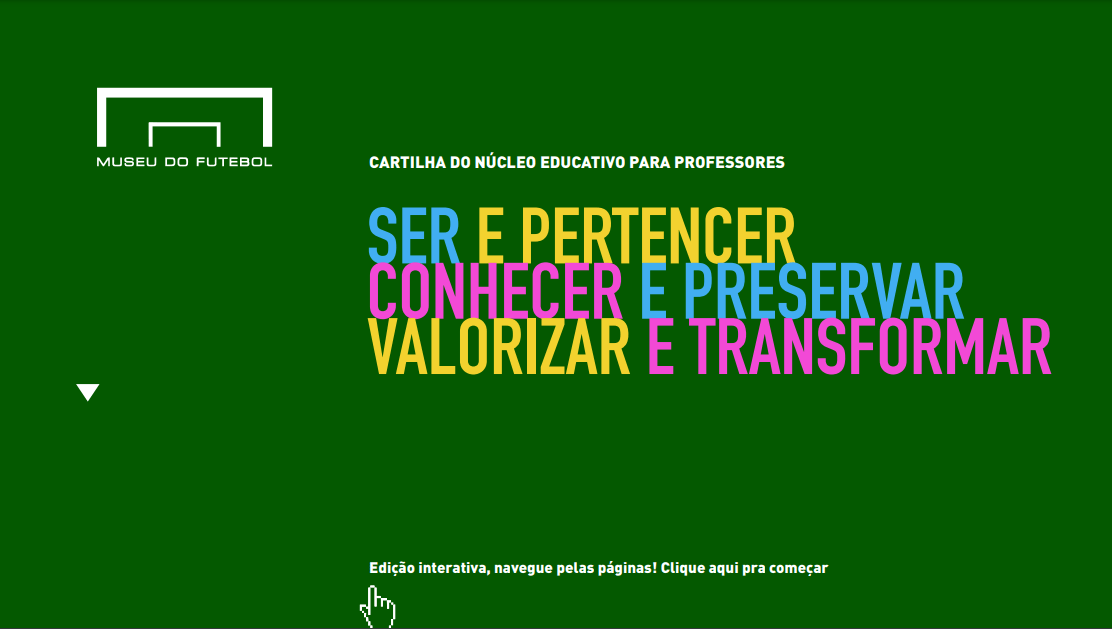 Capa da cartilha em fundo verde com os dizeres: Ser e pertencer, conhecer e preservar, valorizar e transformar