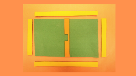 Foto de um papel na cor verde