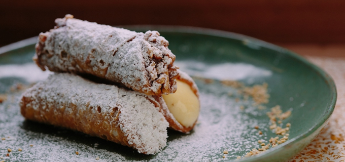 Foto de cannolis da Feira Sabor Nacional