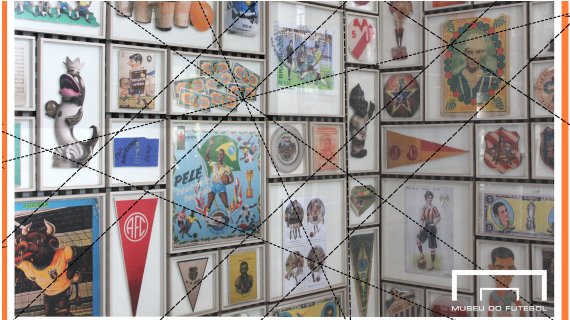 foto da sala grande área no Museu do futebol