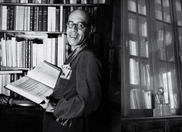 Mário de Andrade em sua casa na Barra Funda