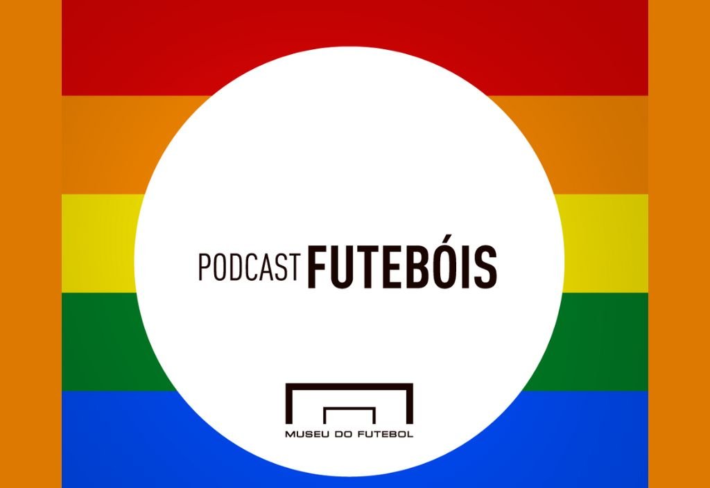 fundo colorido com os dizeres podcast futebóis