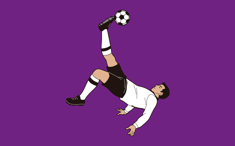 Desenho de um homem fazendo uma bicicleta