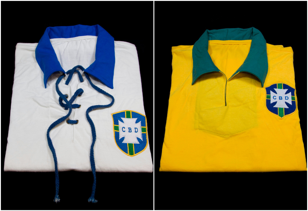 Esta exposição conta a história de como o amarelo substituiu o branco e virou a cor da camisa da seleção brasileira, além de um novo símbolo nacional