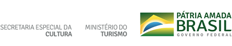 Logo Governo federal, Ministério do Turismo, Secretaria Especial da Cultura