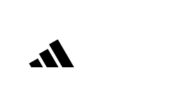 Logo da Adidas que é composto somente pelas formas geométricas que formam um triângulo meio vazado na cor preta.
