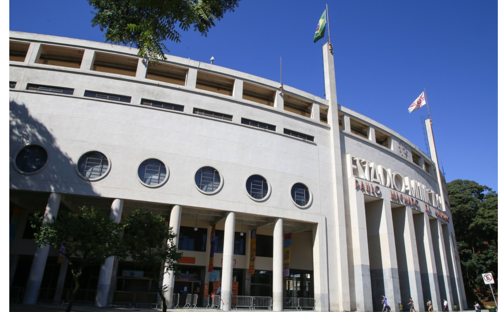foto fachada Museu do Futebol/Estadio Pacaembu