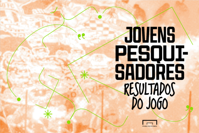 ilustração com fundo laranja claro e a frase Jovens pesquisadores: resultados do jogo