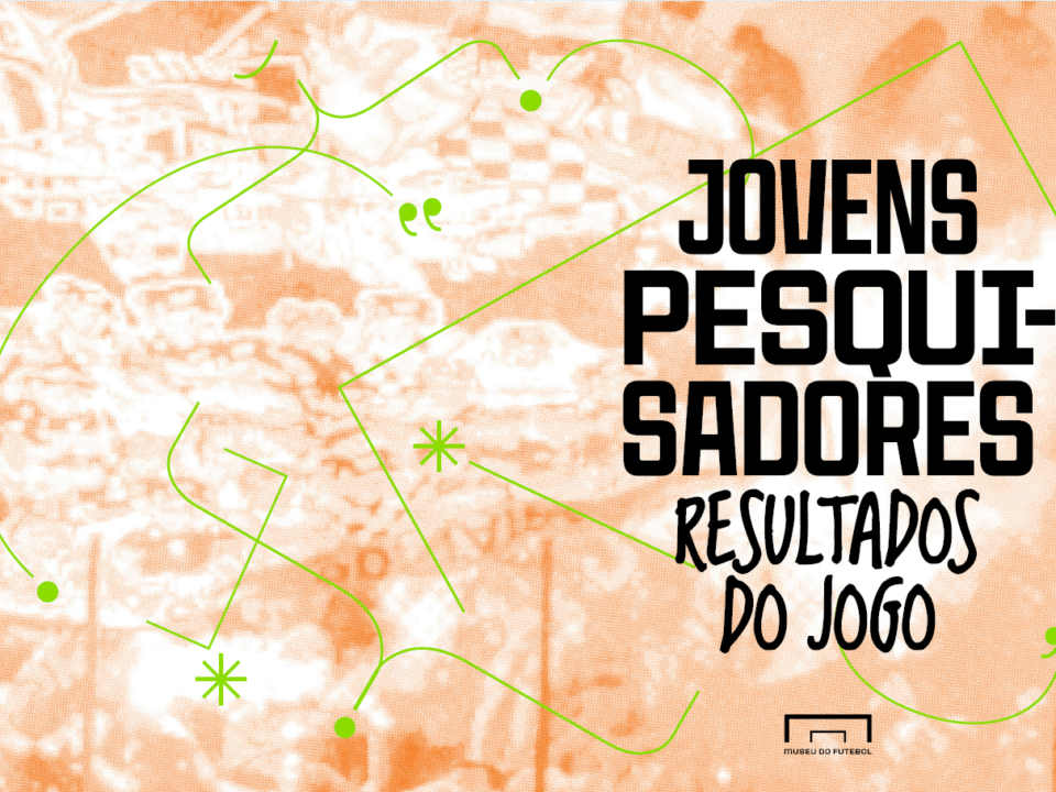 ilustração com fundo laranja claro e a frase Jovens pesquisadores: resultados do jogo