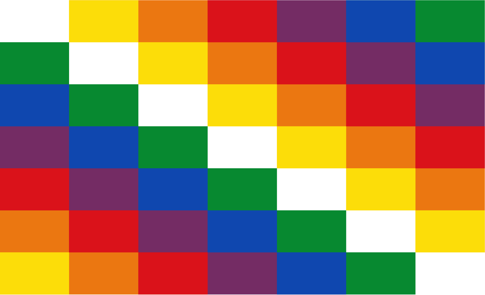 imagem quadriculada em cores diversas.