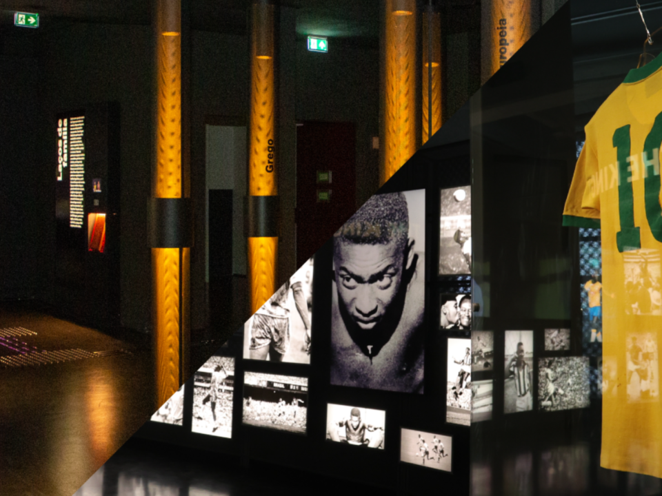 Montagem de fotos dos dois Museus