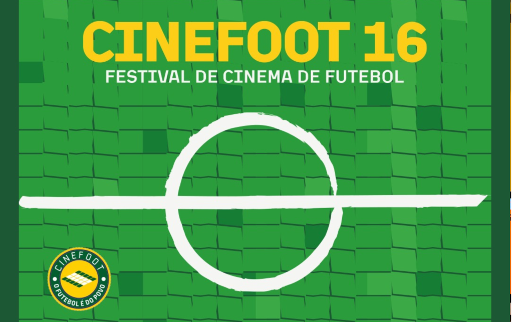 imagem de um campo, fundo verde, escrito CINEFOOT